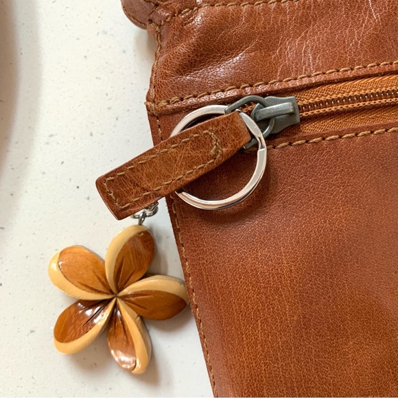 Jack Georges Buffalo Leather City Slim Crossbody Purse - Picture 9 of 12